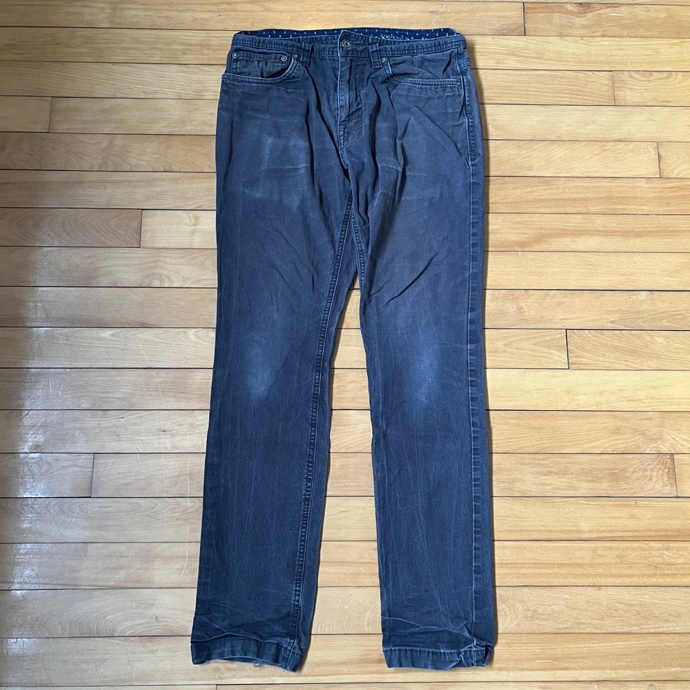 Prana Bridger Slim Fit Jeans Mens 30x32 Faded Black Organic Cotton Stretch Pants